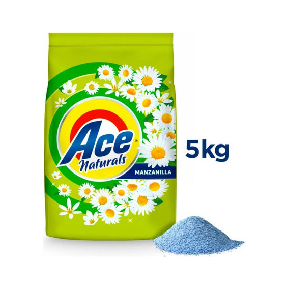 Detergente En Polvo Ace Naturals Manzanilla 5 Kilos