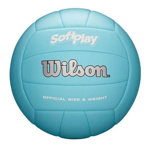 Pelota de voleibol de playa Wilson Avp Soft Play, color azul Soft Touch