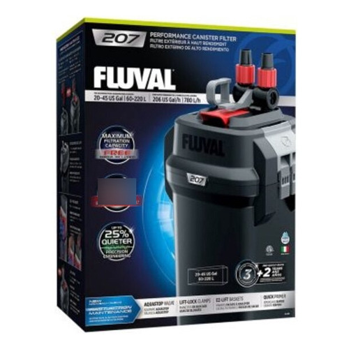 Filtro Canister Fluval 207 Para Acuarios De 220 L Peces Acua Voltaje 110v