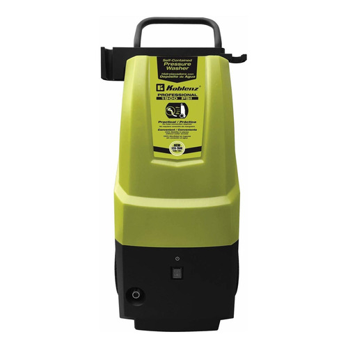 Hidrolavadora Koblenz Hlt-370 V, Cable 11 M, 1900 Psi, Verde Color Verde/Negro