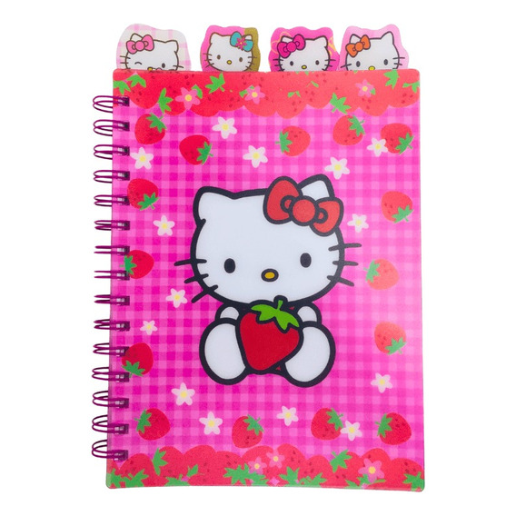 Libreta Hello Kitty Con Separador Kawaii Sanrio 