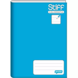 Caderno Brochura Caligrafia Stiff Azul 96 Folhas Jandaia