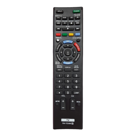 Control Remoto Tv Sony Smart Netflix Yd-088 + Forro + Pilas