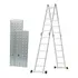 Escalera Andamio 5.8mts -20 Escalones Aluminio -con Chapones