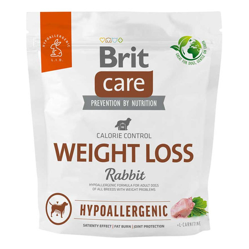 Alimento Brit Care Special Weight Loss para perro todos los tamaños sabor conejo y arroz en bolsa de 1kg