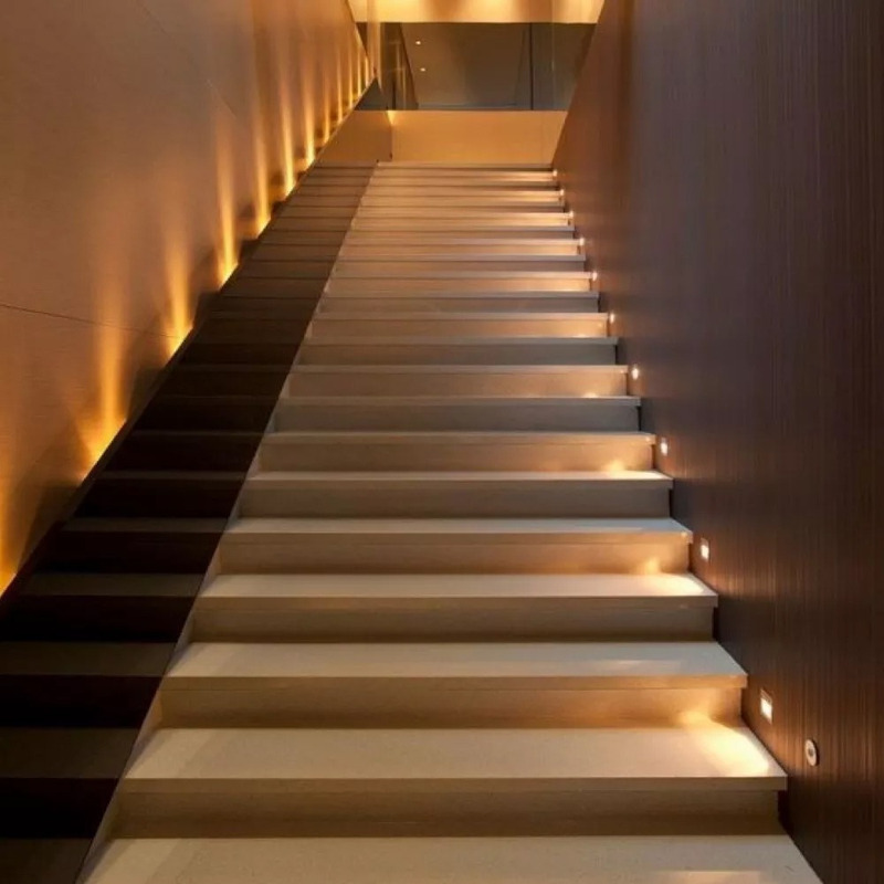 LUZ DESING, Spot Embutir Phila Aluminio Pared Led Frio Ideal Escalera