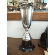Antigua Copa Trofeo Bañado En Plata Bordeu 79 
