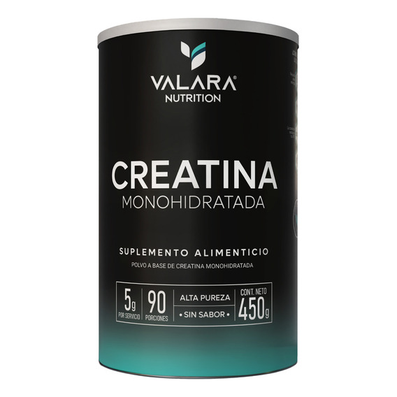 Valara Creatina Monohidratada De Alta Pureza Sin Sabor 450g