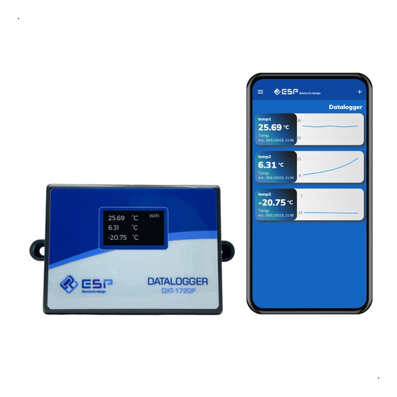 Datalogger Wifi Dxt1720  Registrador De Datos De Temperatura