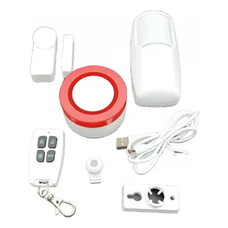 Alarma Inalámbrica Wifi Con Sirena Inteligente + Sensor 