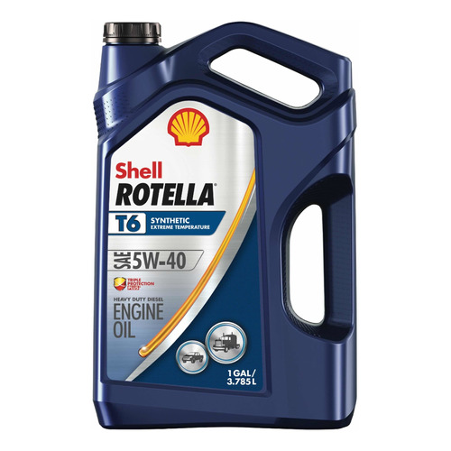 Aceite Shell Rotella T6 5w40 100% Sintético 3.78 Litros