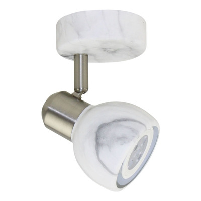 Aplique 1 Luz Carrara Apto Led Gu10 Marmol Deco Moderno Cie