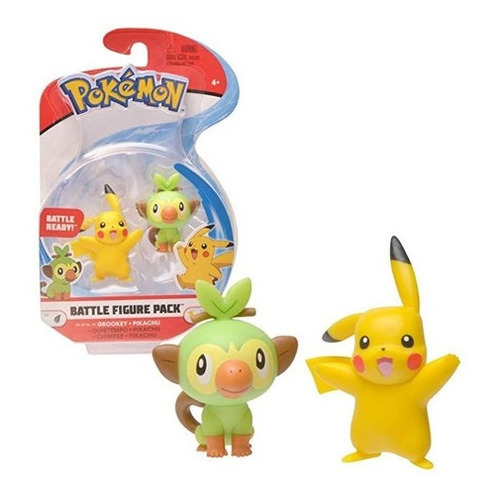 Pikachu 5cm Y Grookey 5cm Pokemon S4 Wicked Cool Toys Se