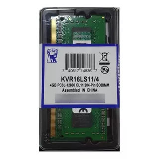 Memoria Ram Ddr3 4gb Laptop Pc3l-12800 Cl11 Bus 1600 1.5v