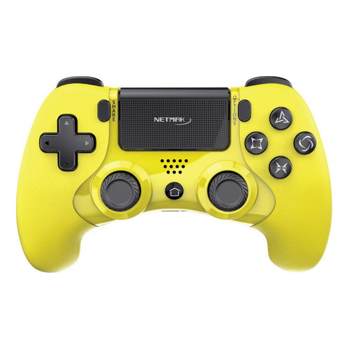 Joystick Inalámbrico para PS4 Bluetooth Netmak P401 Amarillo