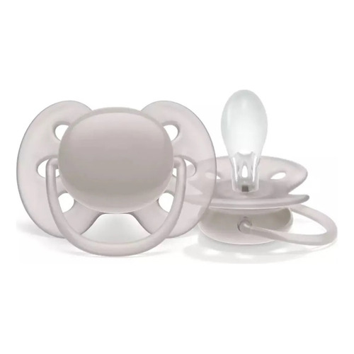 Chupete Philips Avent Ultra Soft Scf092/51 Gris 6-18 Meses