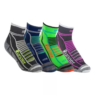 Medias Sox Compresion 15-20 Running Caña Corta Soquete Te65c