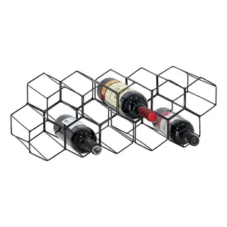 Kit 2 Adega De Mesa Porta Vinho Colmeia P/ Garrafas Suporte