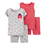 Kit Pijama 4 Peças Carter's - Bebê Menina 