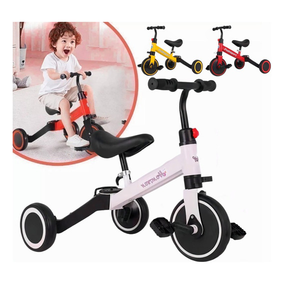 Bicicleta De Equilibrio Infantil Niño 3 En 1 Con Pedales