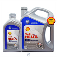 Kit Aceite Shell Helix Hx8 Pro Av 5w40 Vw T Cross X 5 Lts.