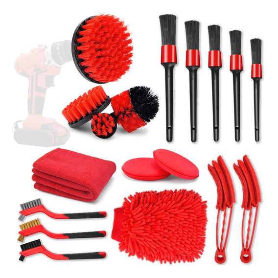 Limpieza Carro Kit Grandprix 18 Piezas Interior Y Exterior