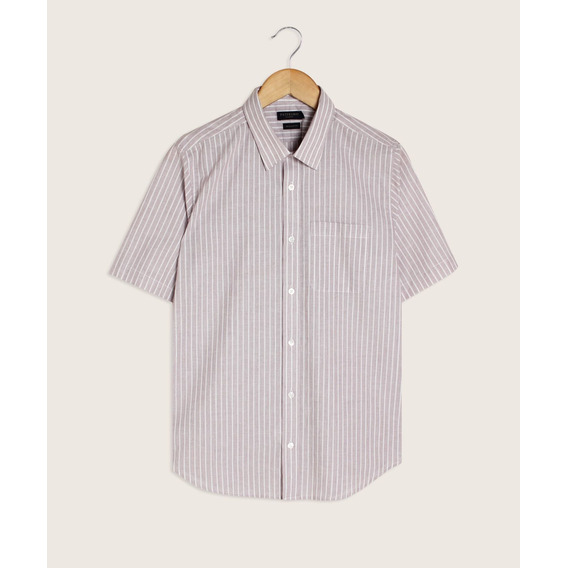 Camisa Hombre Patprimo Vino Algodón M/c 44012692-4170