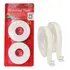 2 Pz Cinta Doble Cara 3 Mt Largo X 1.8 Cm Resistente Blanca Color Blanco
