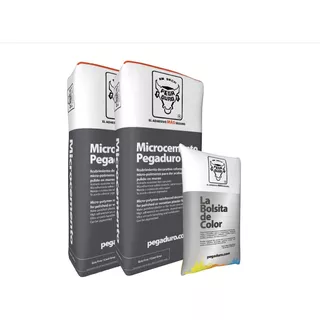 Microcemento - Kit De 2 Bultos + 2 Bolsas De Pigmento 