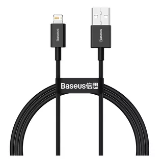 Cabo Usb P/ Lightning Baseus iPhone 2.4a Rápido 1m Cor Preto