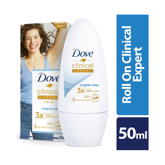 Desodorante Dove Clinical Expert Mujer Roll-on 50ml