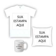 Kit Camiseta, Almofada E Caneca Personalizada 