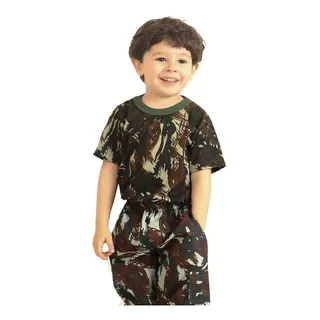 Camiseta Infantil Camuflada Padrão Eb - Elite Comandos