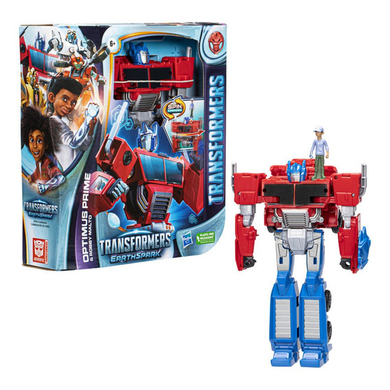 Figura Acción Transformers Earthspark Optimus Prime