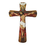 Cristo Trinitario En Resina , Cristo Cruz . 40 Cm