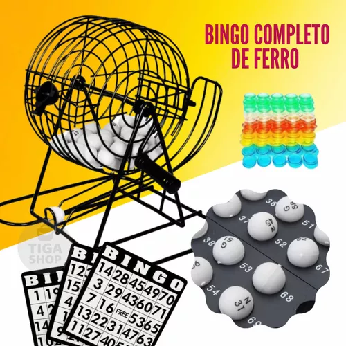 Jogo Bingo Lotto Infantil Com Globo Marcadores E 48 Cartelas