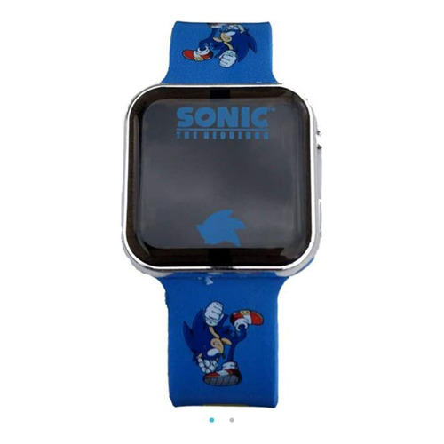 Sonic Reloj Led Paga 1 Llevate 2 Increible Color de la correa Azul Color del fondo OBSCURO