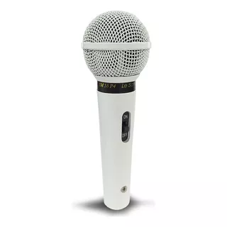Microfone Le Son Sm 58 P-4 Dinâmico Cardioide Cor Branco