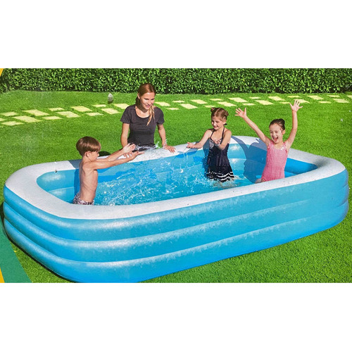 Alberca Piscina Inflable Play Day 305 X 183 Cm Color Azul