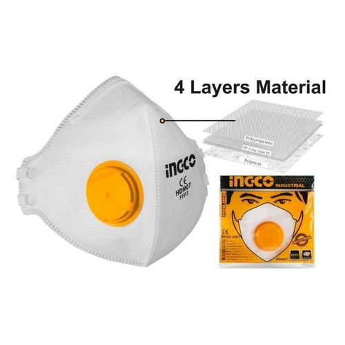 Mascarilla Protección Polvo Papel C/filtro Ingco Hdm07 -smf