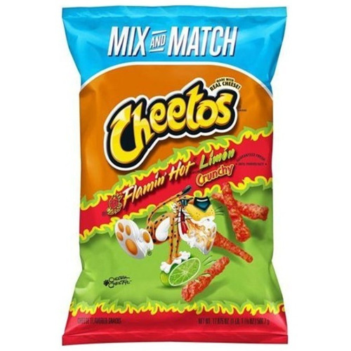Cheetos Crunchy Flamin' Hot Limón 506gr Americanos