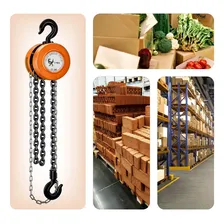 Pro Talha Manual 1 Tonelada Com Corrente 3 Metros Com Freio