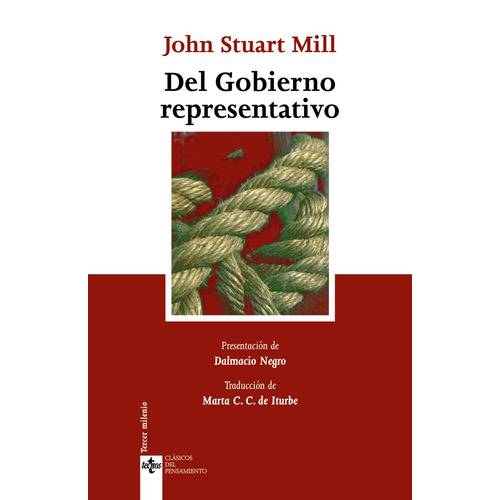 Del Gobierno representativo, de Mill, John Stuart. Editorial Tecnos, tapa blanda en español, 2007