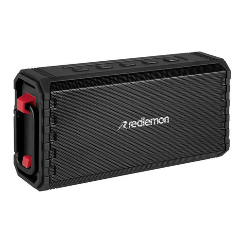 Redlemon Bocina Bluetooth Uso Rudo Contra Agua Batería 24hrs Color Negro