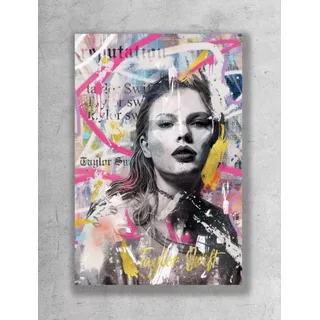 Lindo Quadro Em Tecido Canvas Taylor Swift Decoração Musica