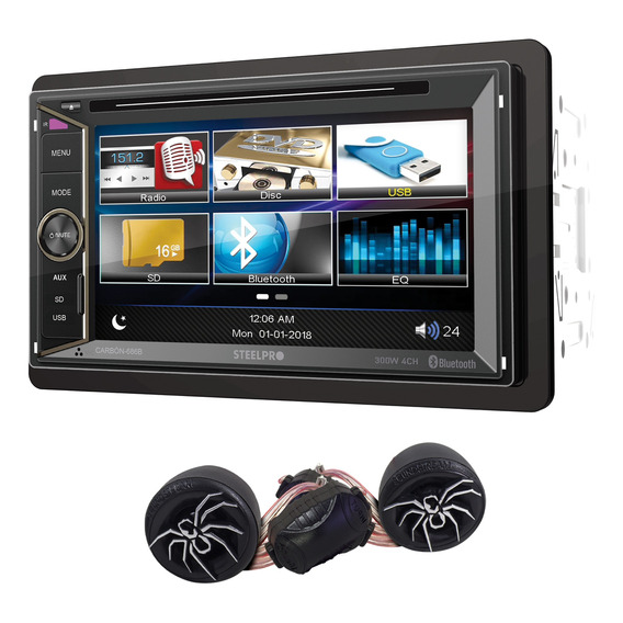 Autoestéreo Pantalla Táctil 6.2 Bluetooth Dvd/cd Usb Seelpro