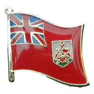 Pin Metalico Broche Bandera Bermudas Pasaporte Adorno