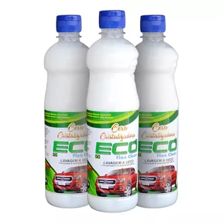 Kit 3 Ecoflex Clean Cera Shampoo Automotiva Brilho Proteção
