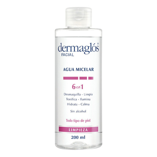 Agua Micelar Dermaglos 6 En 1 X 200 Ml