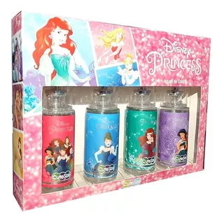 Set De Perfume Princesas Disney 4pz Para Niña Gbc